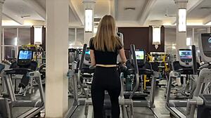 Gym Beauty Accepts Bathroom Sex Invite