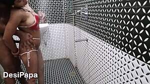 Yo, dragged my Indian wife to the bathroom for hardcore banging, stripped her naked! 🔥