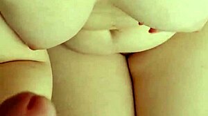 hot pov handjob and huge cum on my titties