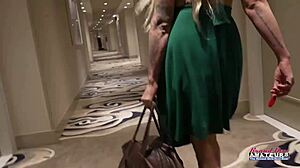 Mature Horny Blonde Cindy Crawford Fingers Pussy While Sucking Cock