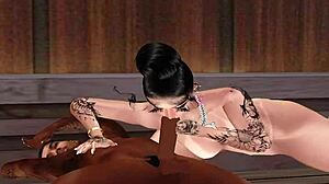 Girl blowing off Merxyrs on IMVU