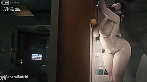 mei gets fucked by big black cock in hentai