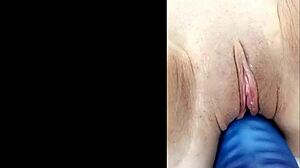 two girlfriends licking each other's pussies with toys