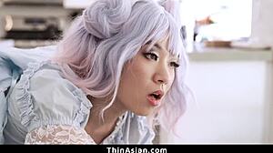 Asian Teen 18+ Eager To Ride A Big Cock In Hardcore Action - Thinasian