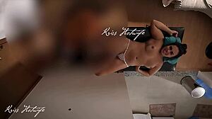 Married Whore Exposes Tits During Massage, Excites Masseuse