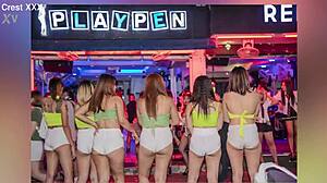 sexy asian gogo stripper teases with hot curves