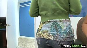 i cum on new teen riley knight's face for her first time, oops