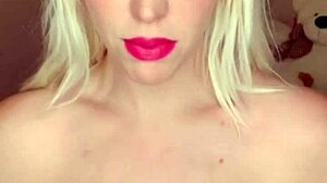 Blondie Fesser oils ass and plays with pussy