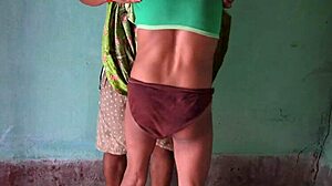 Indian Village Maid Feels Deep Creampie in Hairy Pussy Fucking