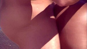 Dee Massages and Fucks by Pool in Steamy Outdoor Scene. Interracial Anal and Deepthroat Action Awaits!