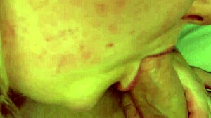 Sexy Blonde Amateur Couple Engages In Wet Blowjob With Monster Cock Sucking Session