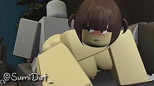 Roblox features doggystyle and missionary sex with tits and ass on display