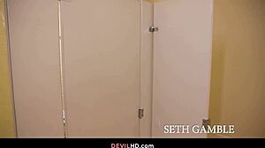 Caught my nympho secretary masturbating before intense office action