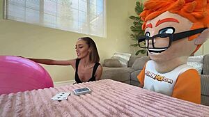 Magic crystal balls getting tongue buffed by brunette mystic christina!