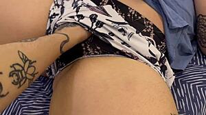 Colombian Brunette Slut Lets Stepbro Play with Her Pussy on Day 3