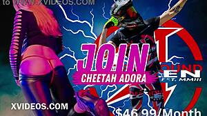 Ride with us in shaved gangbang threesome