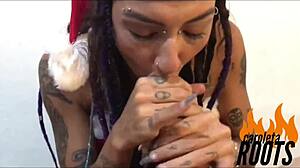 Caroleta Roots Gets Cum In Her Ass.