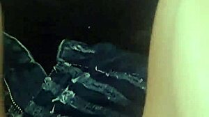 Feeling passion with hairy pussy and cum