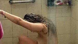 Latina Influencer Caught Naked in Shower by Xebiuzao Grandao