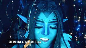 She lives for avatar dancing on webcam