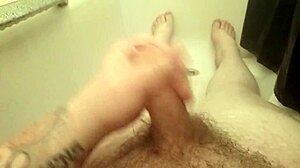 shower fun with solo masturbation