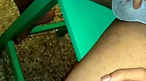 latina trans sucks cock then gets anal fucked in kitchen close-up