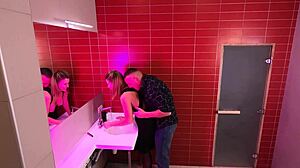 uhh, caught fuckin strangers in a public toilet at the club... oops!