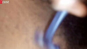 In dorm, european roommate shaves wet pussy, screaming in homemade video.