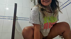 Latina Squirting Hard During Tinder Date Photoshoot with Big Ass!