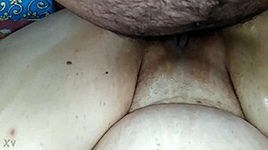 Sexy wife enjoys back fucking with long cock.