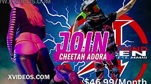 Ride with us in shaved gangbang threesome