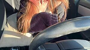 artemisia love flashes big boobs during solo car ride