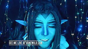 She lives for avatar dancing on webcam