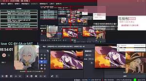 Chilling while playing pc games with friends