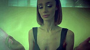 Magic crystal balls getting tongue buffed by brunette mystic christina!