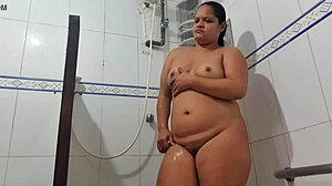 Latina Squirting Hard During Tinder Date Photoshoot with Big Ass!