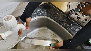 Desi Sister-In-Law Bent Over For Hardcore Assfucking In Kitchen By Brother-In-Law.