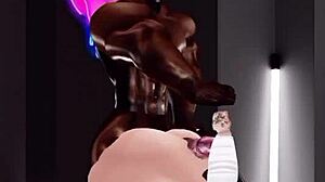 Castigando A La Oficial Danielahot De Imvu With Big Black Cock