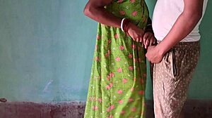 Indian Village Maid Feels Deep Creampie in Hairy Pussy Fucking