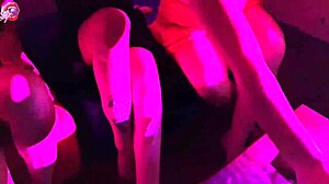 Four Little Teens Party with Foot Worship and Kissing