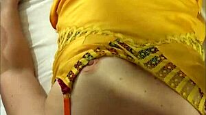 French Amateur in Black Leather Pants Deepthroat Rimming Doggy POV