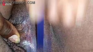 In dorm, european roommate shaves wet pussy, screaming in homemade video.