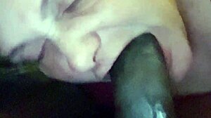 Midget Licks Balls and Gives Sloppy Blowjob to Big Black Cock