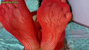 Hot brunette commands cock in guided masturbation