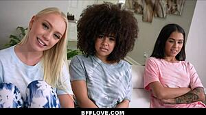 Three Teen Besties Nina, Camila, Braylin Banged by Neighbor Peter