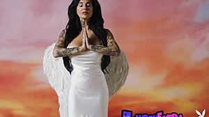 i see angel joanna angel undressin her uniform, revealin her big tits