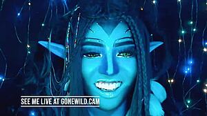 She lives for avatar dancing on webcam