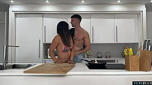 Big Ass Latina Milf Colombiana Fucked Hard by Boyfriend's Friend at Home