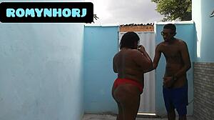 Cheio De Tesão Fudendo No Quintal Na Pele