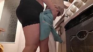 I fucked my stepdaughter hard when alone. She flew into orgasm!